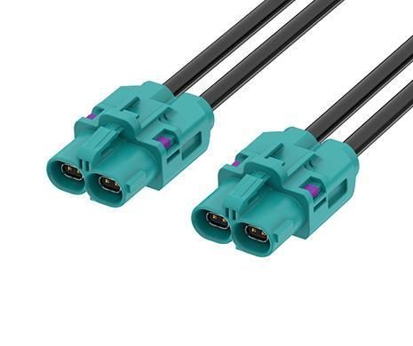 Datenübertragungs-Kabelkonfektionierung - MTP-1J1J-100Z02 - ATTEND Technology Inc. - Koaxial / gerade / für die Fahrzeugindustrie