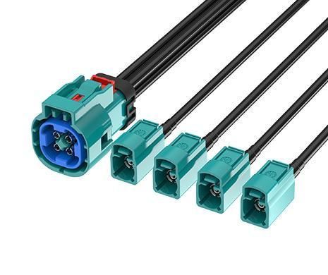 Kabelkonfektionierung / mini FAKRA - FR-1J4J-100Z01W - ATTEND Technology Inc. - RF / wasserdicht