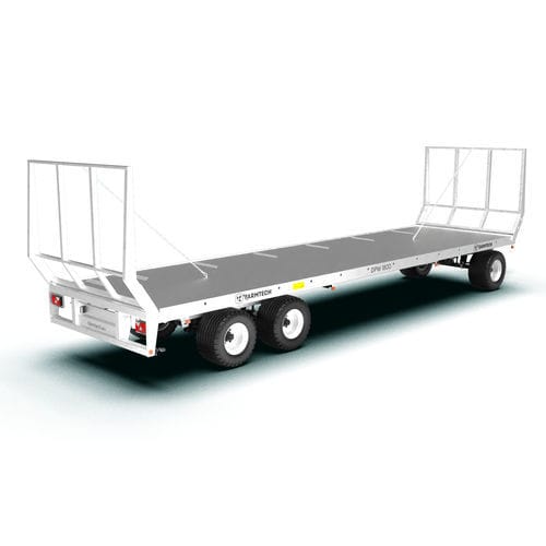 Plattformanhänger - DPW 1800 - Farmtech - Plattform / für Strohballen / 3-Achsen