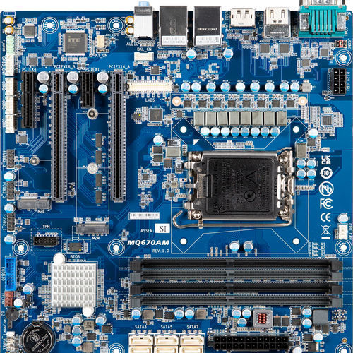 Micro-ATX-Mainboard - uATX-Q670A - GIGAIPC - Intel® Celeron® / Intel® Pentium / Intel® Core i5