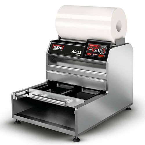 Manueller Schalensiegler - ARIES FCH-40 - Tesmit - linear / für die Lebensmittelindustrie