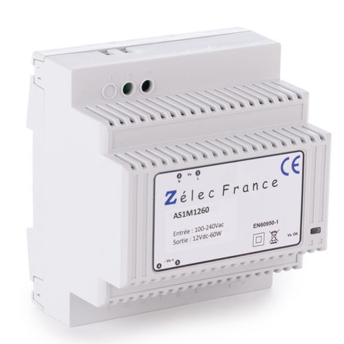 Schaltnetzteil - AS1M1260 - ZELEC - für DIN-Schiene / AC/DC / stabilisiert