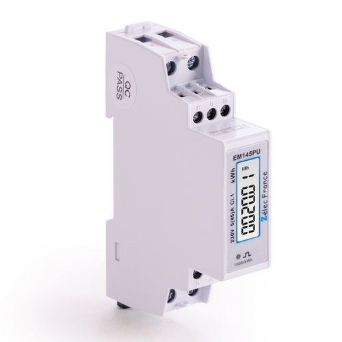 Drehstromzähler - EM145PU - ZELEC - einphasig / für DIN-Schiene / RS-485