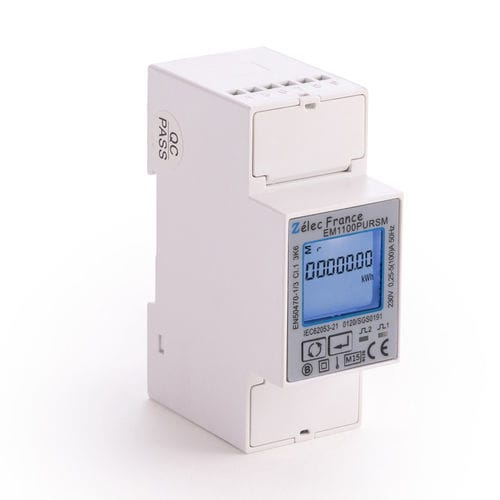 Drehstromzähler - EM1100PURSM - ZELEC - einphasig / für DIN-Schiene / RS-485