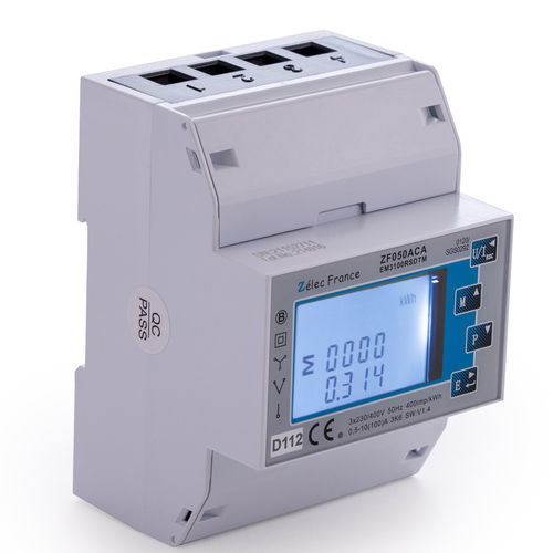 Drehstromzähler - EM3100RSDTM - ZELEC - einphasig / für DIN-Schiene / RS-485