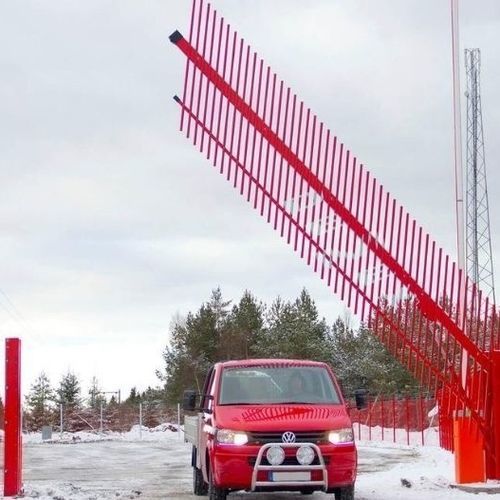 Hub-Eingangstor - Svanen  - DEMEX - vertikal / aus feuerverzinktem Stahl / Sicherheit