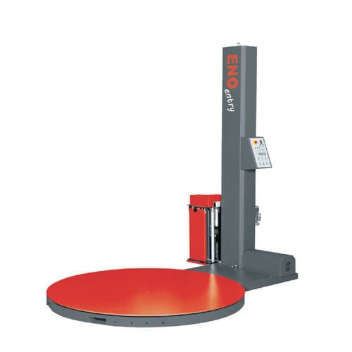 Stretchwickler mit Drehteller - ENO®ENTRY - m+b verpackungstechnik GmbH ENOfilms - halbautomatisch / mit Elektromagnetbremse / für Industrieanwendungen
