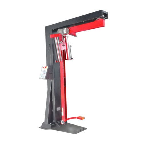 Dreharmwickler - ENO®roundeasy - m+b verpackungstechnik GmbH ENOfilms - halbautomatisch / für Industrieanwendungen / mit Stretchfolie
