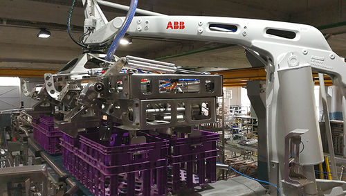 Schicht-Entpalettierer - Technica International - Roboter / für leere Fächer / automatisch