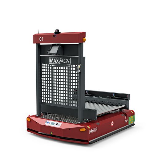 FTS für Containerumschlag - CX15 - MAXAGV AB - für Paletten / batteriebetrieben / mit Rollenförderer
