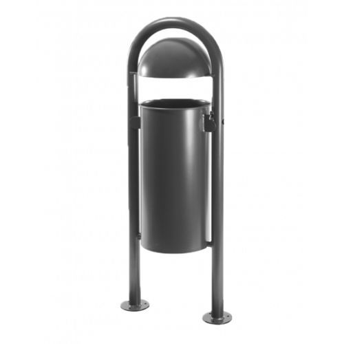 Stahl-Abfallbehälter - 70 series - Metallwerke Renner GmbH - für städtische Produkte / mit Deckel