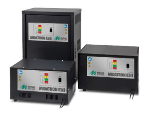 Bodenstehendes Batterieladegerät - MIDATRON MTB - MIDAC SPA - einphasig / dreiphasig / Schaltnetzteil