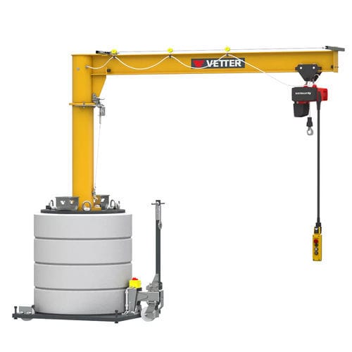 Säulenschwenkkran - MOB-PR - VETTER Krantechnik GmbH - 360° / für Hubanwendungen / manuell