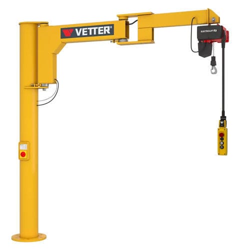 Schwenkkran auf Lenksäule - BS - VETTER Krantechnik GmbH - wandmontiert / 300° / mit Elektrosteuerung