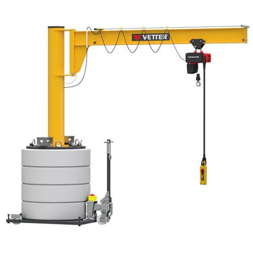 Säulenschwenkkran - MOB-AS - VETTER Krantechnik GmbH - 270° / für Hubanwendungen / manuell