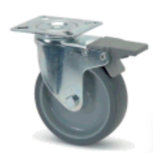Lenkrolle - RTFK  - VULKOPRIN - mit Grundplatte / Polypropylen / thermoplastisches Gummi