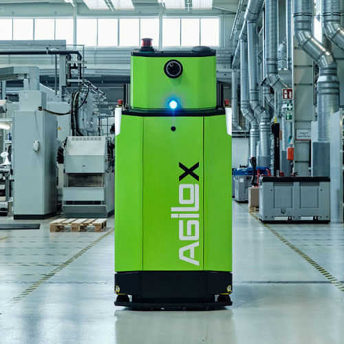 AMR für Materialumschlag - AGILOX ONE - AGILOX Services GmbH - für Lagerhallen / Gabel