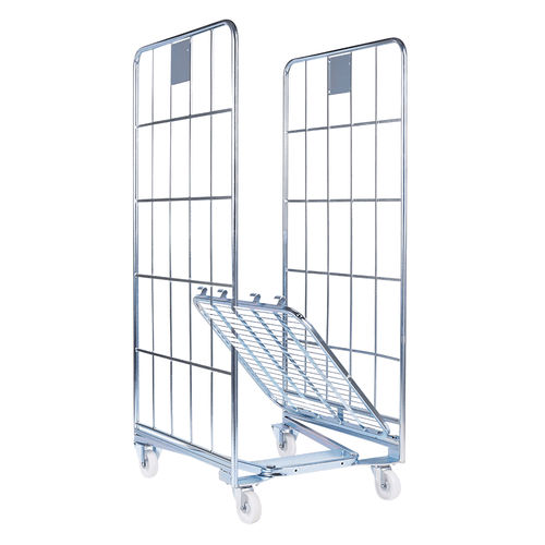 Schachtelbarer Rollcontainer - nestainer® - FEIL rolltainer GmbH - Mehrzweck / Fachböden / 3 Seitenwände