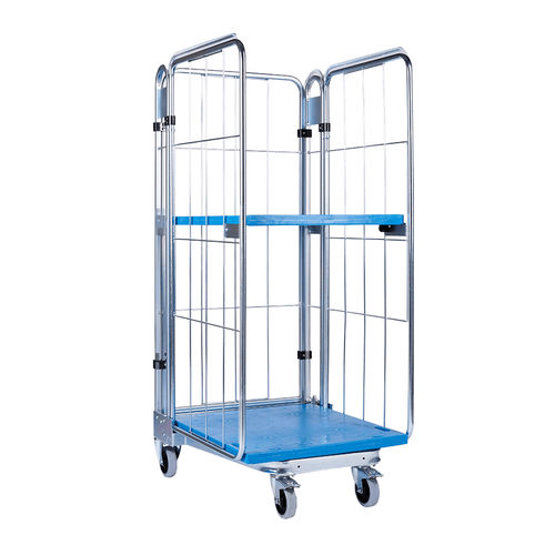 Schachtelbarer Rollcontainer - nestainers® - FEIL rolltainer GmbH - Mehrzweck / Fachböden / 4-Flügel