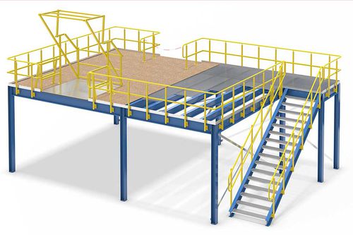 Stahlbaubühne mit Aufbewahrungssystem - Galler Lager- und Regaltechnik GmbH - für leere Paletten / für Industrieanwendungen / bodenstehend