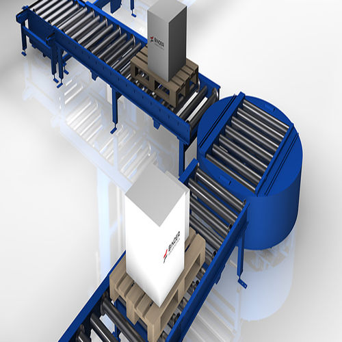 Drehtisch mit Rollenförderer - Binder GmbH Fördertechnik - Motor / für Förderanlagen / für die Lebensmittelindustrie