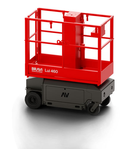 Mobile Hubarbeitsbühne - Lui 460 - BRAVI PLATFORMS - batteriebetrieben / für enge Gänge / kompakt