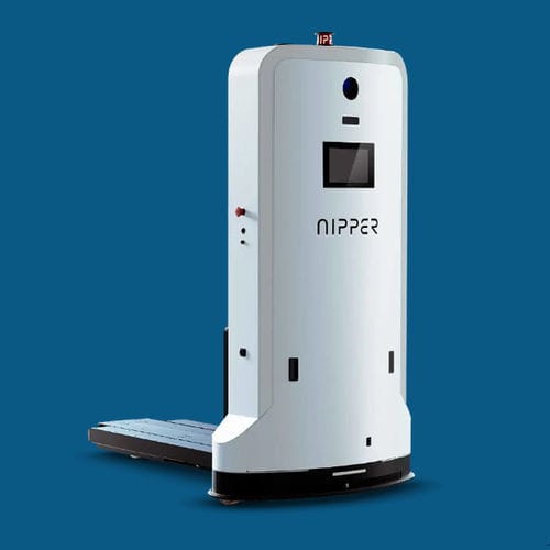 FTS für Paletten - REX - Nipper - elektrisch / Rundstrahl / Gabel