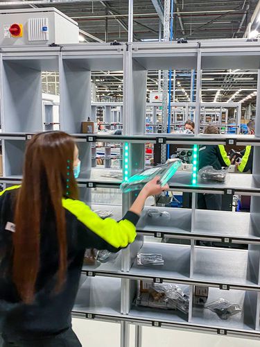 Multi-Kommissionieranlage - Pcdata Logistics Automation - put to light / Pick-by-Scan / für Intralogistik