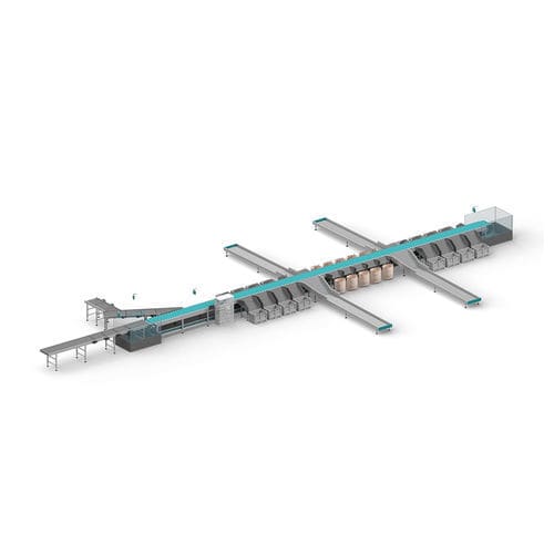 Sortieranlage mit Querteppich - EAE E-Cross / Slim Line - EAE Solutions B.V. - für Intralogistik / für Supermärkte / optisch
