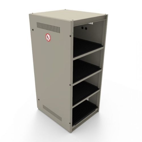 Batteriehalterung Schrank - STANDARD - AIB KUNSTMANN Motive GmbH - bodenstehend / Fachböden / mit Schwingtür