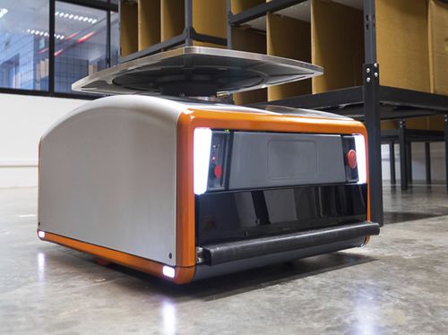 Autonomer mobiler Roboter / Transport - LODAMASTER DEPO VE. YÜKLEME - zum Laden / bidirektional / mit Arbeitsbühne