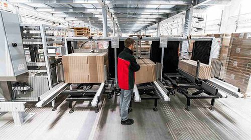 Pick-by-light-Kommissionieranlage - SMB International GmbH - Pick-by-Voice / Pick-by-Scan
