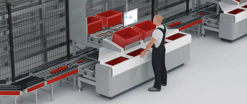 Inline-Kommissionieranlage - GEBHARDT Intralogistics Group - automatisch