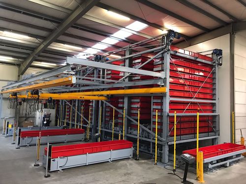 Vertikales automatisches Lagersystem - CIAMPALINI COSTRUZIONI MECCANICHE SRL - Paletten / für Rollen / für Rohre