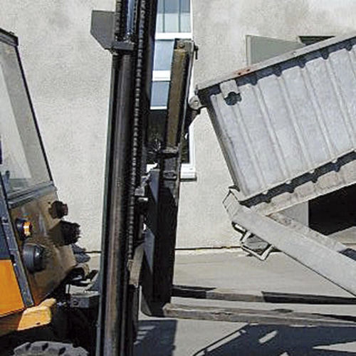 Selbstkippender Behälter / Metall - S 10 - BEV series - stabau Schulte-Henke GmbH - für Schüttgut / offen / Hub