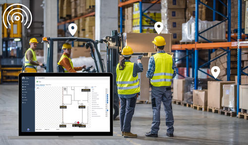 Web-Plattform / Industrie - LocateBLE - BlueUp Srl - Echtzeit