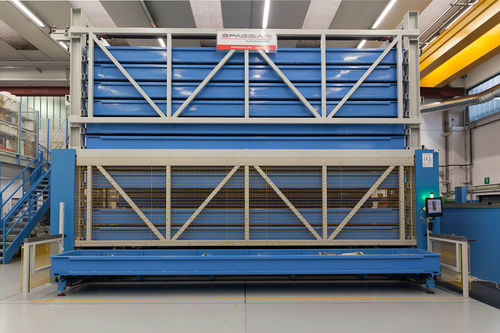 Automatisches Lagersystem / für lange Produkte - TUBE - METALMECCANICA SPAGGIARI S.R.L. - vertikal / für Rohre / modular