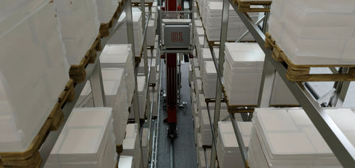 Automatisches Regalbediengerät - ERREVI AUTOMATION SRL - für Schranksysteme / für Lagerhallen