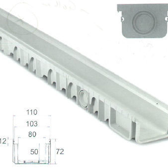 Polypropylen-Abflussrinne - 10.009.020.000 series - IFEC - Industria de Ferragens do Centro