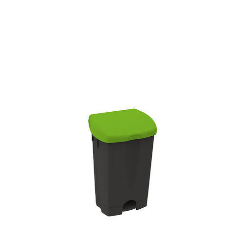 Polypropylen-Abfallbehälter - BLACK IS GREEN™ - ICA - mit Deckel / Pedal