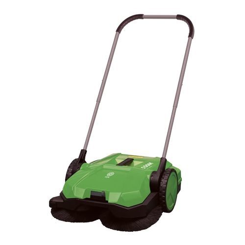 Handgeführte Kehrmaschine - 550 M - ICA - manuell / Staub / mit 2 Bürsten
