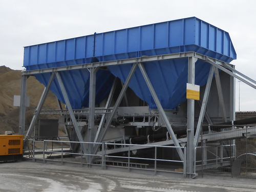 Silo mit konischem Boden - Heilig mixers - Beschickung / für Lagerbehälter / Stahl