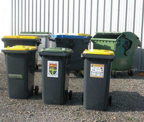 Polyethylen-Abfallbehälter - QUADRIA - HDPE / erdverlegt / für Haushaltsprodukte