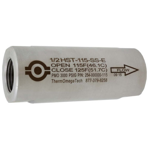 Thermostatisches Ventil / Temperaturstell - HST - SOCLEMA - Edelstahl / für Gas / für Flüssigkeiten
