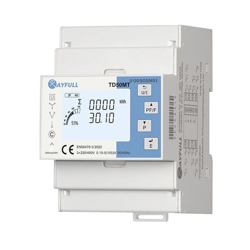 MID-zertifizierter elektrischer Energiezähler - TD50MT - Rayfull Electric Technology(Zhejiang)Co., Ltd. - dreiphasig / für DIN-Schiene / RS-485