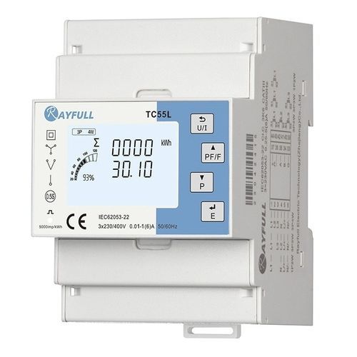 Elektrischer Energiezähler / Multifunktion - TC55L - Rayfull Electric Technology(Zhejiang)Co., Ltd. - dreiphasig / für DIN-Schiene / RS-485
