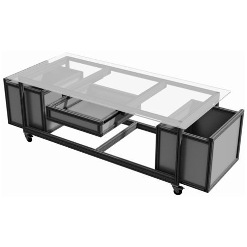 Laborarbeitstisch - 521201 - trimat srl - mit Schubladen