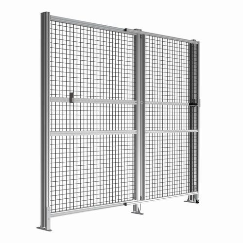 Schiebetür - 5415 series - trimat srl - Aluminium / galvanisiertem Stahl / Maschendraht
