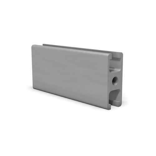 Profil / anodisiertes Aluminium - B0350 - trimat srl - gerillt / rechteckig / für Industrieanwendungen