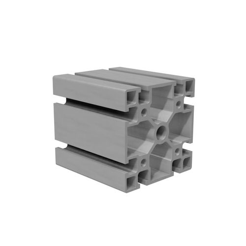 Profil / anodisiertes Aluminium - B1600 - trimat srl - gerillt / quadratisch / für Industrieanwendungen